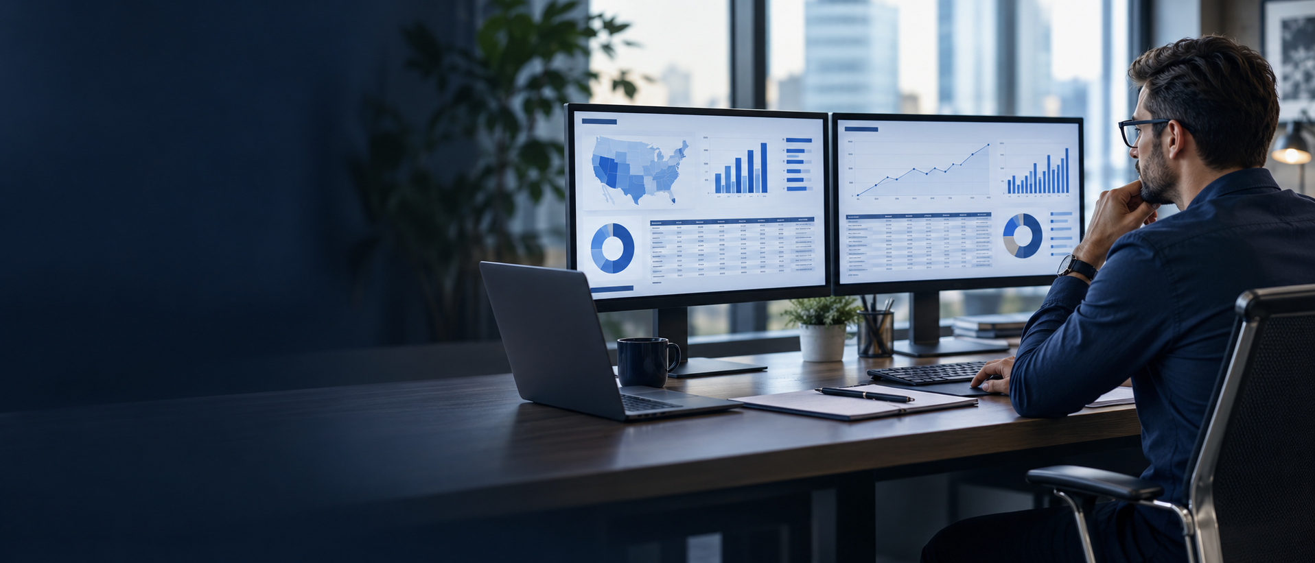 A multichannel seller reviewing marketplace and direct-sales tax reports side by side
