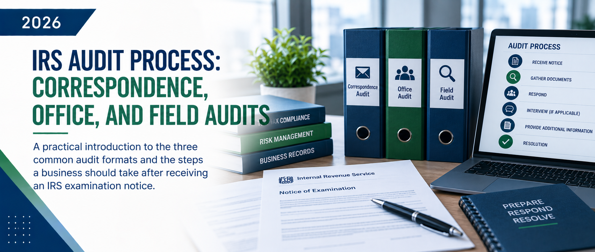 IRS Audit Process: Correspondence, Office, and Field Audits